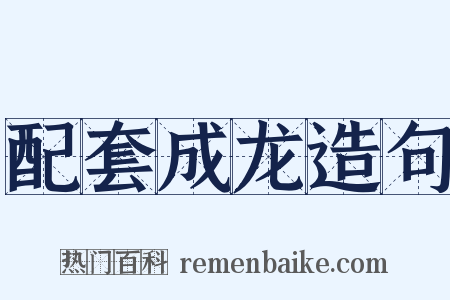 配套成龙造句是什么意思的图片